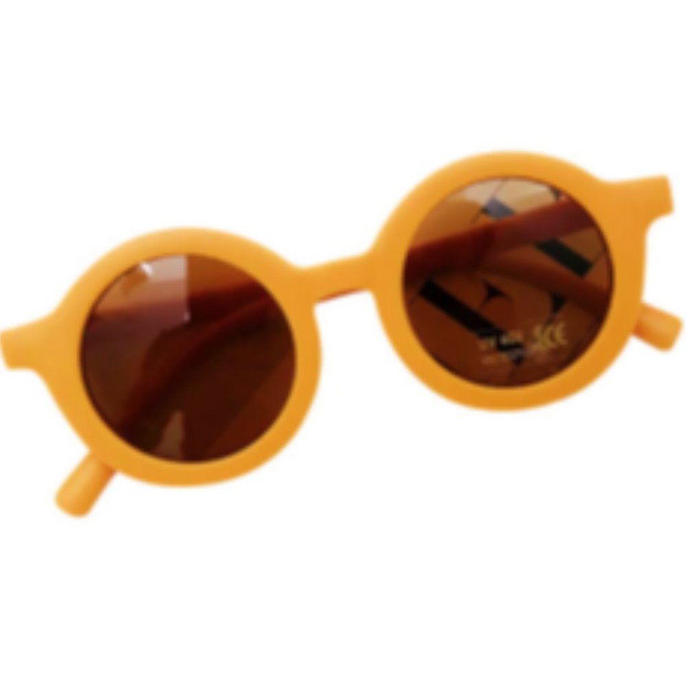 Dark Yellow Round Sunglasses - Baby/Toddler
